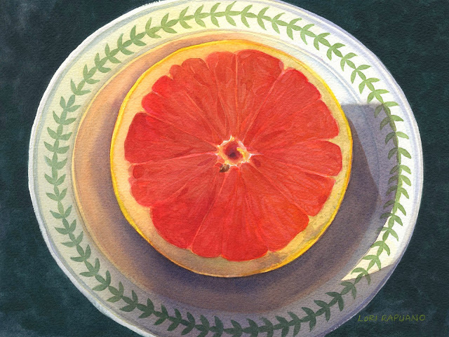 Sunshine for Breakfast, pink grapefruit, by Lori Rapuano
